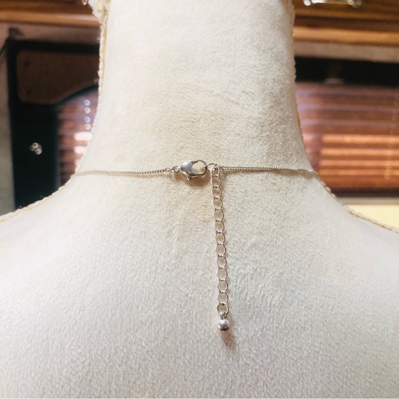 Hand crafted rainbow rhondelle crystal chandelier necklace - Picture 4 of 5